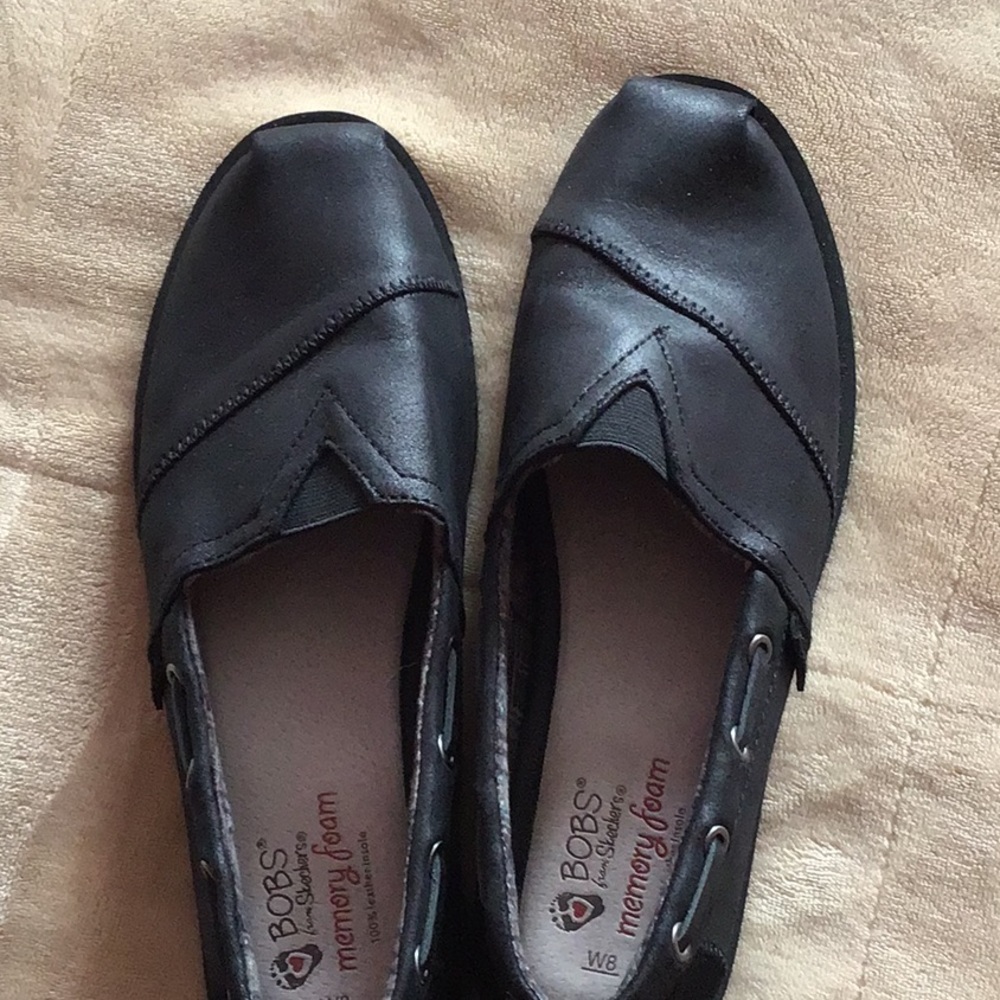 Bobs by Skechers black flats